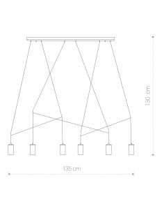 Nowoczesna lampa wisząca IMBRIA 6-punktowa czarna GU10, stalowa listwa sufitowa 130 cm - Nowodvorski 2