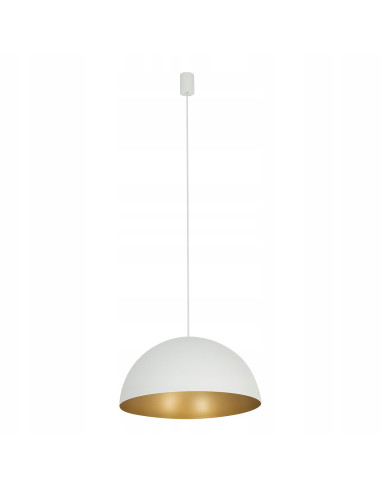 Nowodvorski HEMISPHERE Lampa wisząca półkula 4xGX53 50 cm biało-złota regulowana