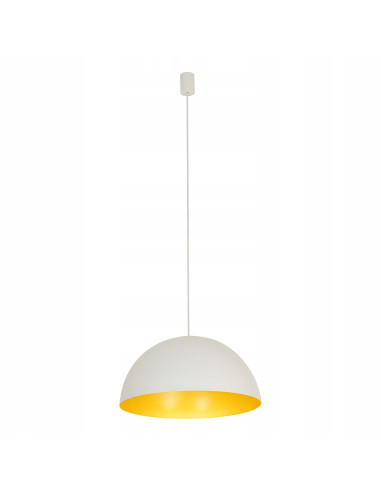 Nowodvorski HEMISPHERE Lampa wisząca półkula 4xGX53 50 cm biało-złota regulowana