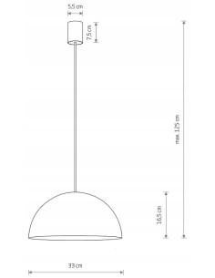 Nowodvorski Hemisphere Wisząca Lampa Półkula 33 cm GX53 Biała Nowoczesna do Salonu/Jadalni 2