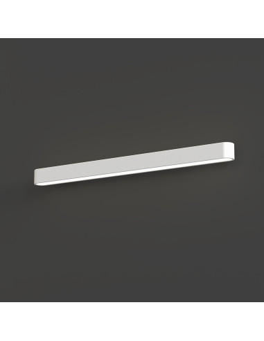 Nowodvorski SOFT LED Kinkiet ścienny 93,5 cm aluminiowy biały, LED T8 16W, neutralna biel, do biura i mieszkania
