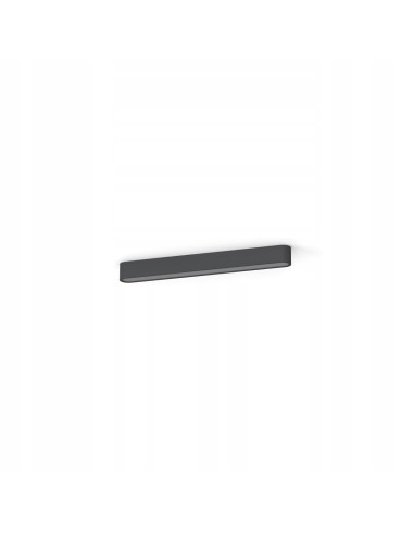 Nowodvorski SOFT Plafon LED 63x6 cm Grafitowy Aluminium 11W Neutralny Biały (zintegrowane LED)