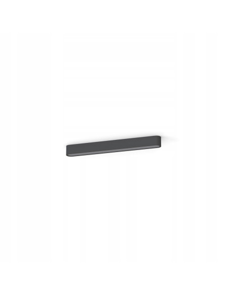 Nowodvorski SOFT Plafon LED 63x6 cm Grafitowy Aluminium 11W Neutralny Biały (zintegrowane LED)