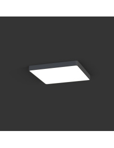 Nowodvorski SOFT Plafon sufitowy LED 63x63 cm szary, 5 punktów, aluminium, ciepła biel (kod 7530) 2