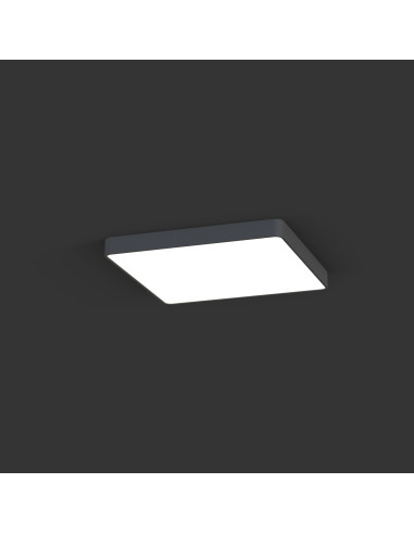 Nowodvorski SOFT Plafon sufitowy LED 63x63 cm szary, 5 punktów, aluminium, ciepła biel (kod 7530)