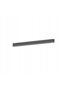 Nowodvorski SOFT 7533 – nowoczesny plafon liniowy LED 95 cm, grafitowo-biały, 16W, 220V, 1 pkt, ściemnialny