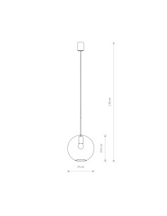 Nowodvorski SPHERE L — wisząca lampa szklana kula E27, czarna oprawa, 25 cm, styl glamour/loft 2