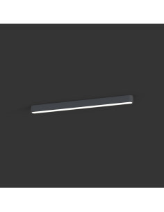 Nowodvorski SOFT 7533 – nowoczesny plafon liniowy LED 95 cm, grafitowo-biały, 16W, 220V, 1 pkt, ściemnialny 2