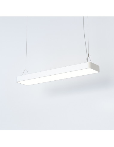 Nowodvorski SOFT LED 7545 – nowoczesna lampa wisząca 90x20 cm, biała, 2-punktowa, neutralne światło