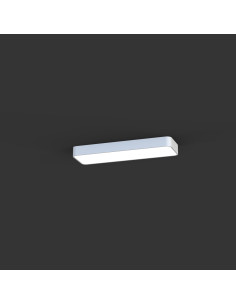 Nowodvorski SOFT Plafon sufitowy LED 63x20x6 cm biały 2xT8 11W G13 nowoczesny minimalistyczny