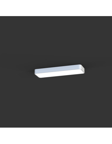 Nowodvorski SOFT Plafon sufitowy LED 63x20x6 cm biały 2xT8 11W G13 nowoczesny minimalistyczny