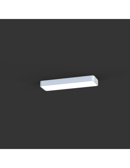 Nowodvorski SOFT Plafon sufitowy LED 63x20x6 cm biały 2xT8 11W G13 nowoczesny minimalistyczny