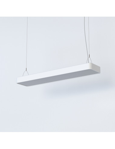 Nowodvorski SOFT LED 7545 – nowoczesna lampa wisząca 90x20 cm, biała, 2-punktowa, neutralne światło