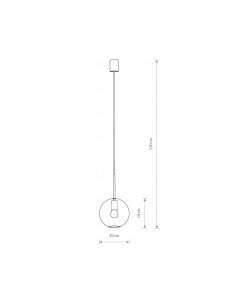 Nowodvorski SPHERE M – wisząca lampa kula szklana E27 czarna 20cm nowoczesna nad stół 130cm 2