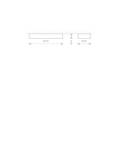 Nowodvorski SOFT plafon LED prostokątny 60x6 cm grafitowy 2xT8 11W z żarówkami