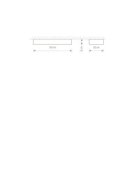 Nowodvorski SOFT plafon LED prostokątny 60x6 cm grafitowy 2xT8 11W z żarówkami
