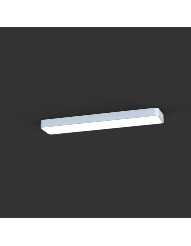 Nowodvorski SOFT Plafon liniowy 90x6 cm biały LED, elegancki, 2-punktowy, IP20, 16W