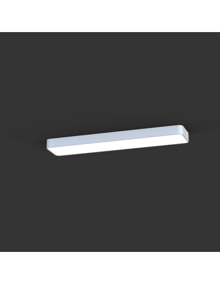Nowodvorski SOFT Plafon liniowy 90x6 cm biały LED, elegancki, 2-punktowy, IP20, 16W