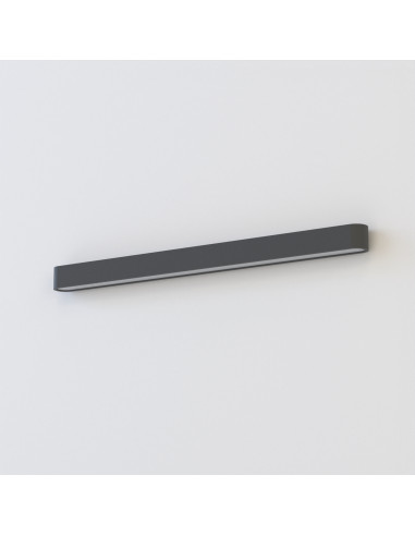 Nowodvorski SOFT Kinkiet LED 93,5 cm Grafitowy – minimalistyczny, wymienny LED T8, neutralna biała świetlność