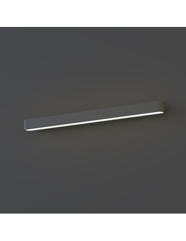Nowodvorski SOFT Kinkiet LED 93,5 cm Grafitowy – minimalistyczny, wymienny LED T8, neutralna biała świetlność