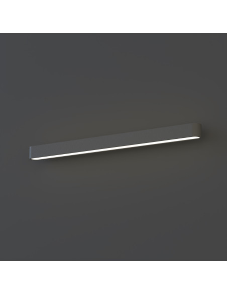 Nowodvorski SOFT Kinkiet LED 93,5 cm Grafitowy – minimalistyczny, wymienny LED T8, neutralna biała świetlność
