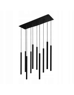 Nowodvorski LASER BLACK X 8923 — duża lampa wisząca 10-punktowa czarna G9, 130 cm 2