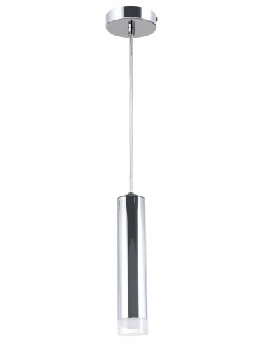 Lampa wisząca tubowa INa Reality chrom 120 cm E27 – oświetlenie nad wyspę kuchenną, blat, salon