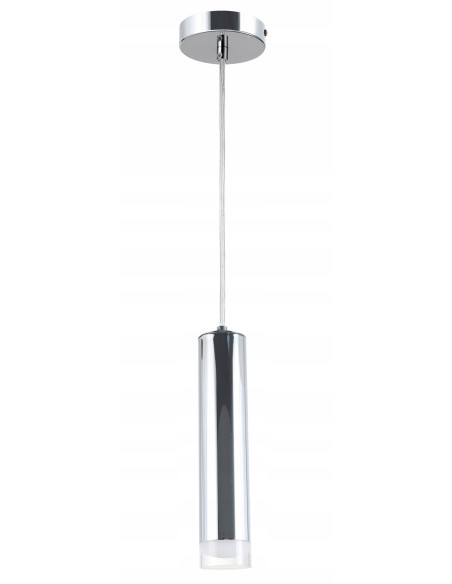 Lampa wisząca tubowa INa Reality chrom 120 cm E27 – oświetlenie nad wyspę kuchenną, blat, salon