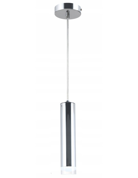 Lampa wisząca tubowa INa Reality chrom 120 cm E27 – oświetlenie nad wyspę kuchenną, blat, salon
