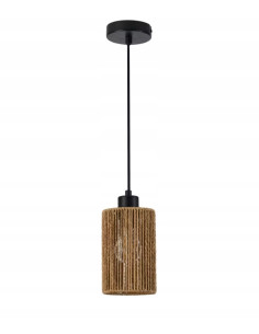 Lampa wisząca Tensa 1 sznurkowa brązowa E27 120 cm – klasyczna do kuchni i salonu 2