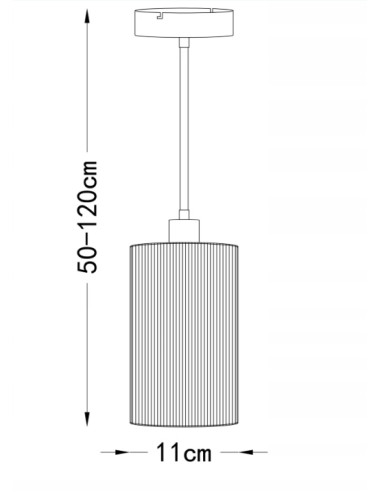 Lampa wisząca Tensa 1 sznurkowa brązowa E27 120 cm – klasyczna do kuchni i salonu