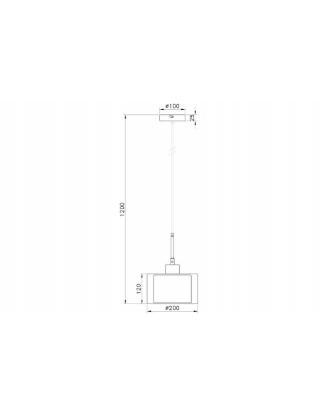 Lampa wisząca SOREN chrom z podwójnym szklanym kloszem E27, 120 cm, nowoczesna cylindryczna