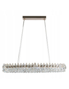 Lampa wisząca Barletta z kryształami w kolorze złotym, nowoczesne oświetlenie do eleganckich wnętrz 2