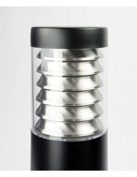 Słupek ogrodowy SU-MA JOY 75 cm E27 IP44 czarny, aluminiowy, Ø11,4 cm (bez źródła światła)