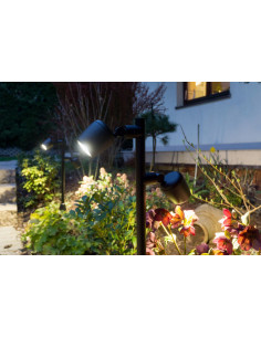 Su-ma Dublo DBL-700 Lampa ogrodowa 70 cm czarna, 2 regulowane reflektory GU10, IP65