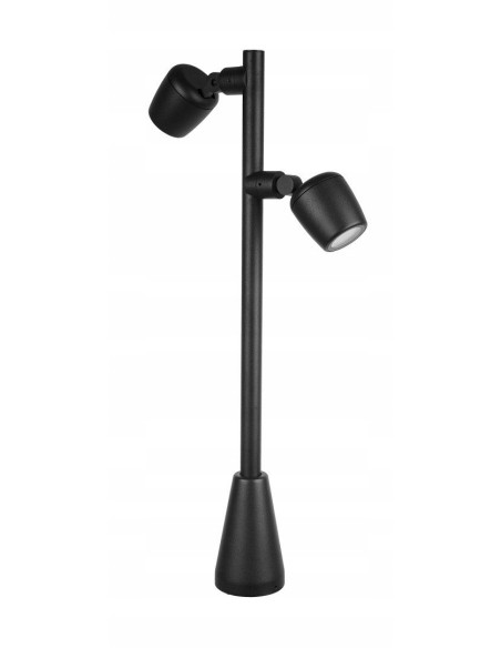 Su-ma Dublo DBL-700 Lampa ogrodowa 70 cm czarna, 2 regulowane reflektory GU10, IP65