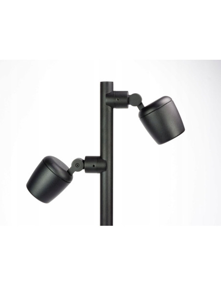Su-ma Dublo DBL-700 Lampa ogrodowa 70 cm czarna, 2 regulowane reflektory GU10, IP65