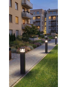 Słupek ogrodowy LED Barel Kwadrat 100 cm 20W IP65 antracyt (1450 lm, 4000K)
