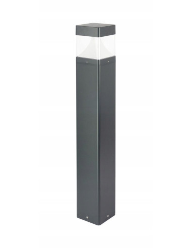 Słupek ogrodowy LED Barel Kwadrat 100 cm 20W IP65 antracyt (1450 lm, 4000K)
