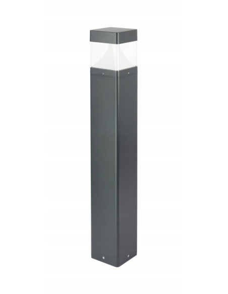 Słupek ogrodowy LED Barel Kwadrat 100 cm 20W IP65 antracyt (1450 lm, 4000K)