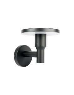 Su-ma RONDO gen.2 Nowoczesny kinkiet ogrodowy LED 12W CCT IP65 czarny, światło w dół (okrągły)