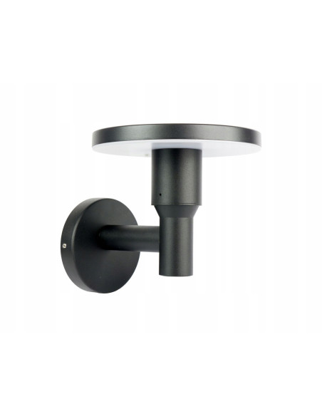 Su-ma RONDO gen.2 Nowoczesny kinkiet ogrodowy LED 12W CCT IP65 czarny, światło w dół (okrągły)