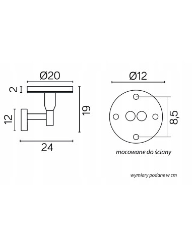 Su-ma RONDO gen.2 Nowoczesny kinkiet ogrodowy LED 12W CCT IP65 czarny, światło w dół (okrągły)