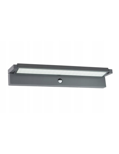 Su-ma REN RN600 LED 50W kinkiet zewnętrzny 60 cm z czujnikiem ruchu i zmierzchu, IP65, antracyt