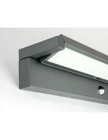 Su-ma REN RN600 LED 50W kinkiet zewnętrzny 60 cm z czujnikiem ruchu i zmierzchu, IP65, antracyt