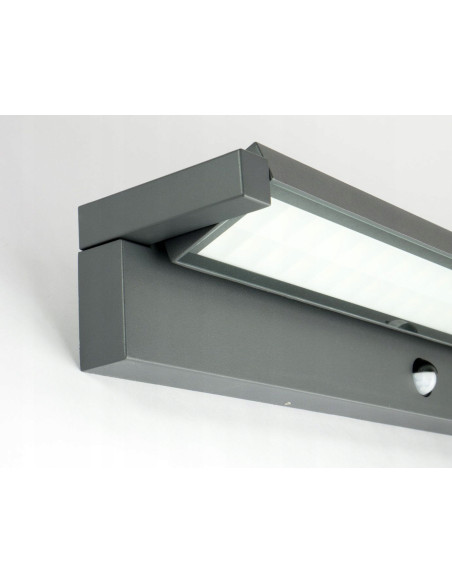 Su-ma REN RN600 LED 50W kinkiet zewnętrzny 60 cm z czujnikiem ruchu i zmierzchu, IP65, antracyt