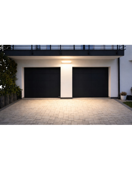 Su-ma REN RN600 LED 50W kinkiet zewnętrzny 60 cm z czujnikiem ruchu i zmierzchu, IP65, antracyt