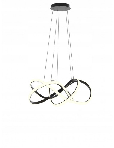 Lampa wisząca LED AVIANO TORONTO 11000 lm czarna, 200 cm, 90,5 cm, 3000K, ściemnialna (zintegrowane LED)