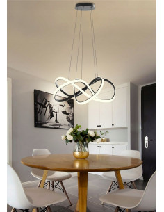 Lampa wisząca LED AVIANO TORONTO 11000 lm czarna, 200 cm, 90,5 cm, 3000K, ściemnialna (zintegrowane LED) 2