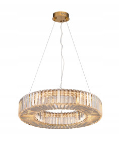 CRISTAL 60 — Złoty żyrandol kryształowy LED 60 cm, glamour do salonu i jadalni 2